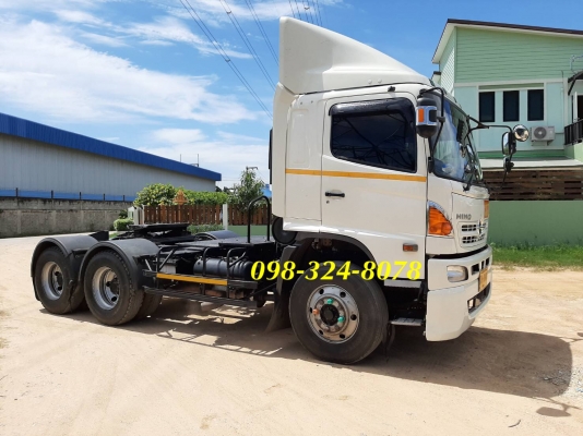 Hino 344 แรง ปี 56 สิบล้อหัวลากพร้อมหางพื้นเรียบ สามมิตร ยาว 12.50 เมตร พร้อมใช้งาน Hino 344 แรง ปี 56 สิบล้อหัวลากพร้อมหางพื้นเรียบ สามมิตร ยาว 12.50 เมตร พร้อมใช้งาน