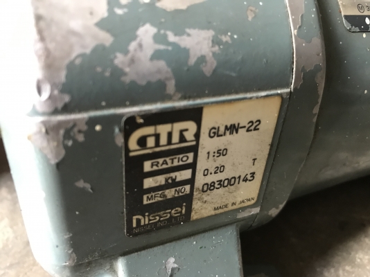 ขายมอเตอร์เกียร์ GTR 0.2Kw. 380V made in Japan อัตราทด 1:50 มีระบบเบรคในตัว เพลาออกประมาณ 28รองต่อนาที สภาพสวย หมุนนิ่ม พร้อมใช้งาน มี 2ตัวครับ ราคาตัวละ 2,800 บาท