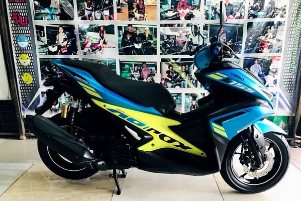 aerox สีฟ้าเขียว สีหายาก รถสวยเครื่องเดิม 49900