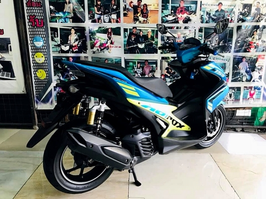 aerox สีฟ้าเขียว สีหายาก รถสวยเครื่องเดิม 49900