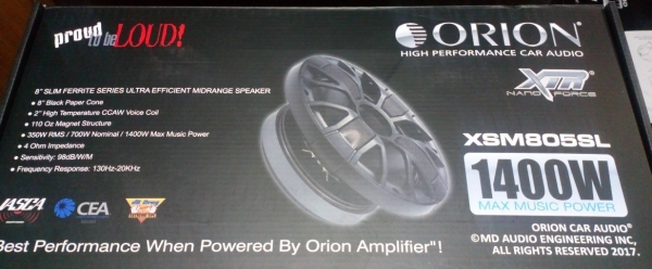 Orion XSM805SL