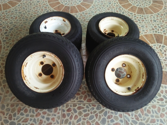 ขายกะทะรถกอล์ฟ ขอบ 8&quot; เบอร์ 18x8.5 - 8   4 ล้อ ราคาถูก