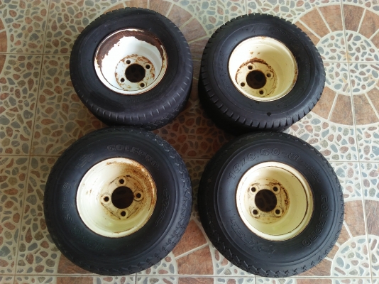 ขายกะทะรถกอล์ฟ ขอบ 8&quot; เบอร์ 18x8.5 - 8   4 ล้อ ราคาถูก