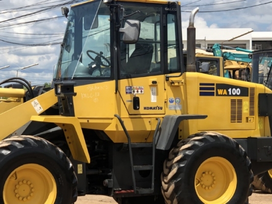 ขายรถตักล้อยาง KOMATSU WA100-5 นำเข้าเองจากญี่ปุ่น สภาพสวยพร้อมใช้งาน มีVDOการทำงานครับ