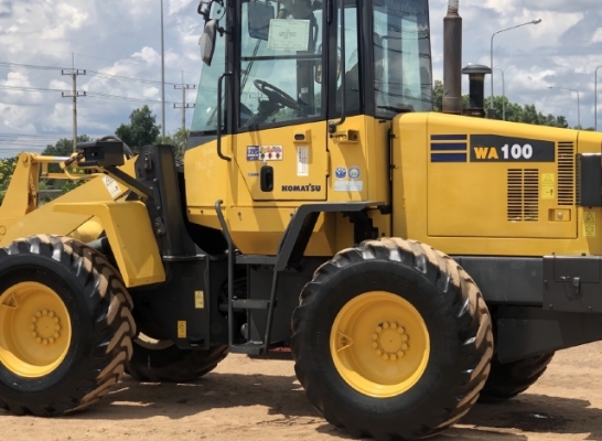 ขายรถตักล้อยาง KOMATSU WA100-5 นำเข้าเองจากญี่ปุ่น สภาพสวยพร้อมใช้งาน มีVDOการทำงานครับ