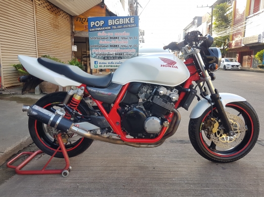 ขาย HONDA CB400 TECH2 ปี2003 กุญแจชิฟ เดิมๆ สีสวย ท่อแต่งฟลูไทเทเนียม แฮนด์บาร์ กันล้ม อินวอยส์ สรรพ