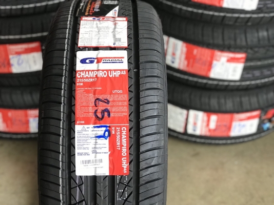 GT RADIAL UHP AS 215/50R17 ยางใหม่ปี19 ลดราคาพิเศษ