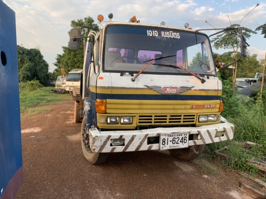 รถบรรทุกติดเครน Hino FL177 เครน3ตัน ทะเบียนพร้อม
