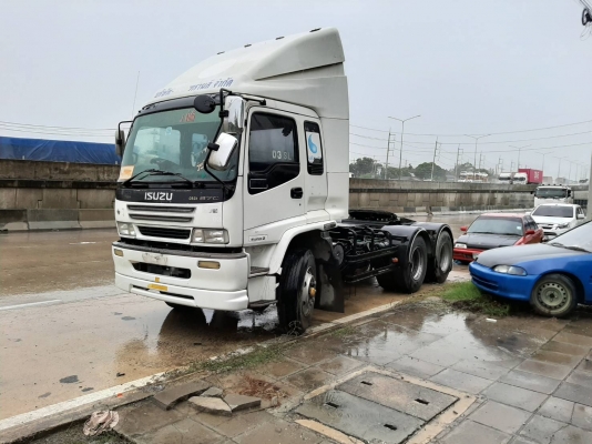 Isuzu 270 แรง ปี 51 สิบล้อหัวลาก เดิมๆ ไม่เคยมีอุบัติเหตุ ยางเต็ม 10 เส้น พร้อมใช้งาน ทะเบียนพร้อม