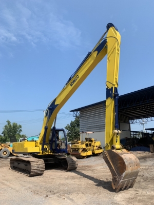 รถแบคโฮ บูมยาว แขนยาว ยี่ห้อKobelco รุ่นSk220-3 ได้ทั้งชุดแขนยาวพร้อมชุดแขนสั้นทั้ง2ชุด