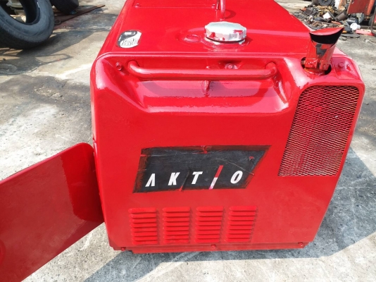 เครื่องปั่นไฟ ยี่ห้อ อากทิโอะ เครื่อง 5.5 แรง ดีเซล ไฟ 100V ราคา 18,000 บาท