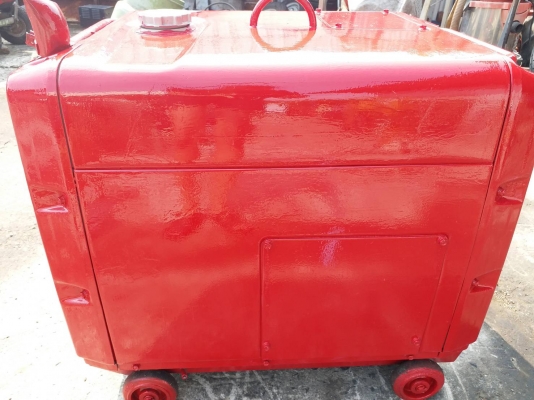 เครื่องปั่นไฟ ยี่ห้อ อากทิโอะ เครื่อง 5.5 แรง ดีเซล ไฟ 100V ราคา 18,000 บาท