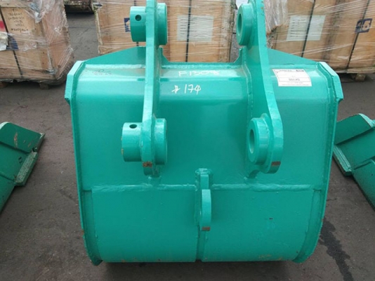 สินค้าใหม่ งานนำเข้า ประกอบนอกBUCKET บุ๊งกี๋สำหรับรถขุดไซค์100 ,120 /สลัก 60มิล/4ฟัน/ มีปีก ปากกว้าง:32นิ้ว(81cm.)