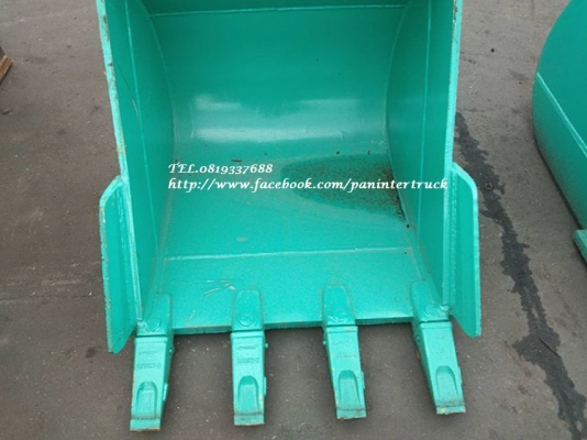 สินค้าใหม่ งานนำเข้า ประกอบนอกBUCKET บุ๊งกี๋สำหรับรถขุดไซค์100 ,120 /สลัก 60มิล/4ฟัน/ มีปีก ปากกว้าง:32นิ้ว(81cm.)