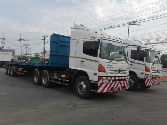 Hino S500 เครื่อง 380 แรง ปี 55 สิบล้อหัวลากพร้อมหางพื้นเรียบอู่พนัส สามเพลา ยาว 12.50 เมตร รถสวยเดิ Hino S500 เครื่อง 380 แรง ปี 55 สิบล้อหัวลากพร้อมหางพื้นเรียบอู่พนัส สามเพลา ยาว 12.50 เมตร รถสวยเดิ