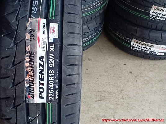 BRIDGESTONE RE003 225/40R18 ยางใหม่ ลดราคาพิเศษ เส้นละ 3,950 บาท