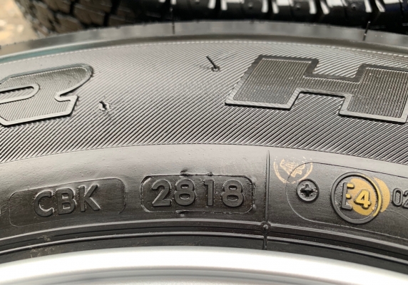 ล้อแม็ก 6รู114 Nissan Navara ขอบ 16 (ตัวเตี้ย) พร้อมยางป้ายแดง 205R16 Bridgestone ปี 18