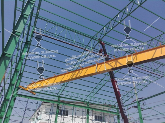 ออกแบบจำหน่ายติดตั้ง เครนไฟฟ้า เครนโรงงาน ทุกแบบ