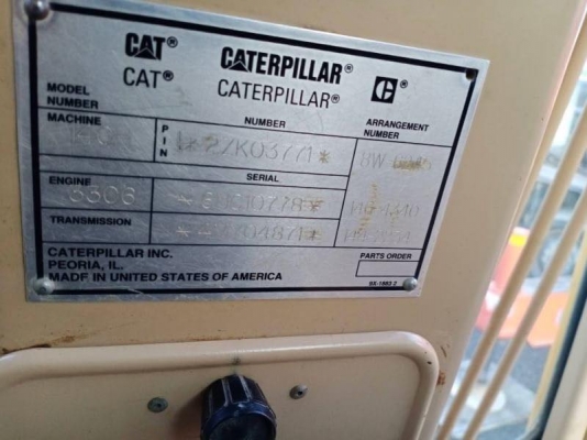 รถเกรด CAT140H VHP  S/N 2ZK03771
