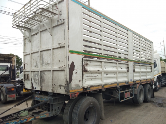 ISUZU FXZ360 ปี54 สิบล้อกระบะบรรทุกคอกยาว6.50 +ลูกพ่วง ยาว7.20