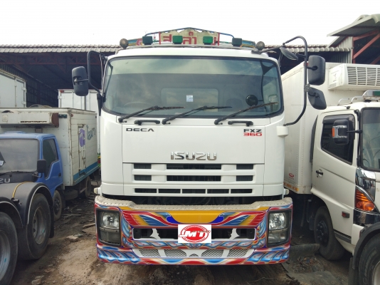 ISUZU FXZ360 ปี54 สิบล้อกระบะบรรทุกคอกยาว6.50 +ลูกพ่วง ยาว7.20