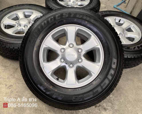 ล้อแม็กป้ายแดง ISUZU D-MAX Blue Power ขอบ 16 พร้อมยางป้ายแดง 245-70-16 Bridgestone ปี 19 แม็กสวย ยางมีตุ่ม ล้อแม็กป้ายแดง ISUZU D-MAX Blue Power ขอบ 16 พร้อมยางป้ายแดง 245-70-16 Bridgestone ปี 19 แม็กสวย ยางมีตุ่ม