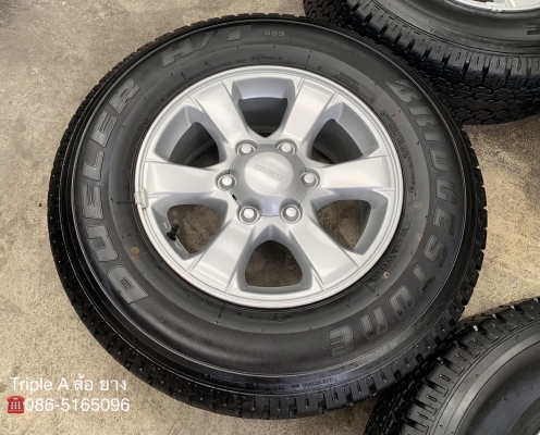 ล้อแม็กป้ายแดง ISUZU D-MAX Blue Power ขอบ 16 พร้อมยางป้ายแดง 245-70-16 Bridgestone ปี 19 แม็กสวย ยางมีตุ่ม ล้อแม็กป้ายแดง ISUZU D-MAX Blue Power ขอบ 16 พร้อมยางป้ายแดง 245-70-16 Bridgestone ปี 19 แม็กสวย ยางมีตุ่ม