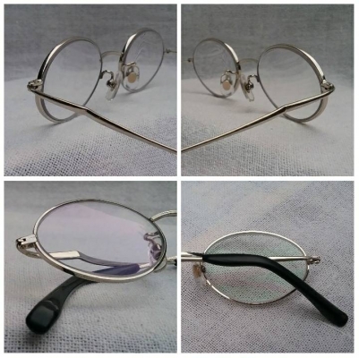 แว่นสายตายาวเบต้า - ไททาเนียม  แบรนด์หรูฝรั่งเศสทศวรรษที่ 2010's  โมเดลคลาสสิคยุคซิวิลวอร์ 'วงรีเล็ก'  เลนส์มัลติโค้ท  ใสปิ๊ง !  ค่าสายตา +200  Authentic CHARLES JOURDAN handmade in Japan