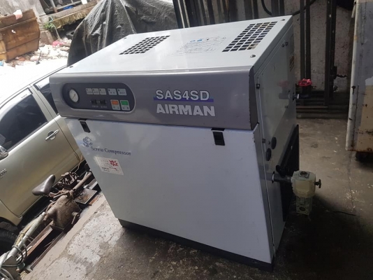 **ขายถูกๆ ปั้มลมมือสองแบบสกรู จากญี่ปุ่น** Airman 5แรง มีairdryer  นิ่งๆเงียบๆ ทุกระบบเดิมๆ ทำงานได้ดีครับ