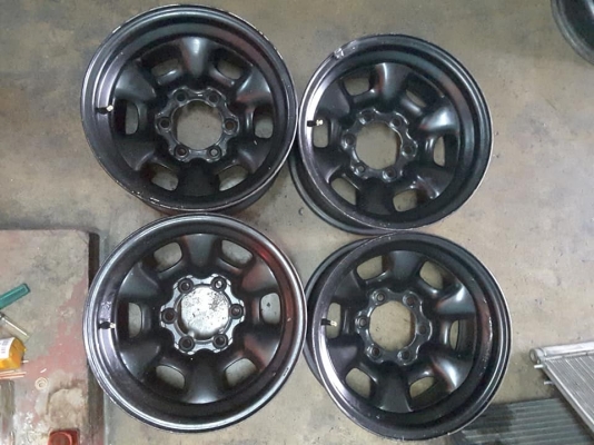 กะทะผ่า 6รู139 ขอบ16*8 et-25 สภาพดี สวยๆ 1ชุด