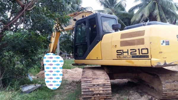 รถแมคโคSH.210.  เอกสารเล่มทะเบียน.  เจ้าของขายเองราคาลดสุดๆๆๆ. รถ4ปี.