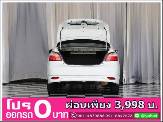 ออกรถ 0 บาท TOYOTA VIOS 1.5 J 2012