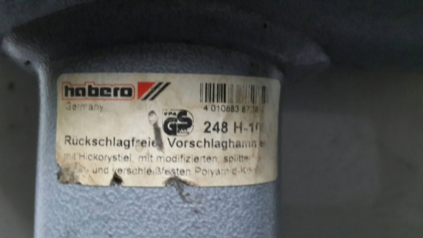 ฆ้อนยางไม่มีแรงกระแทกกลับ &quot;HABERO &quot; Made in Germany Non-Rebound Soft -face Mallet ขนาด ย 1