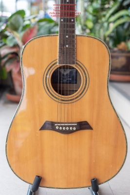 กีต้าร์โปร่ง Harrier 41 นิ้ว รุ่น 41NT สีไม้เงา สภาพดี มีกระเป๋า