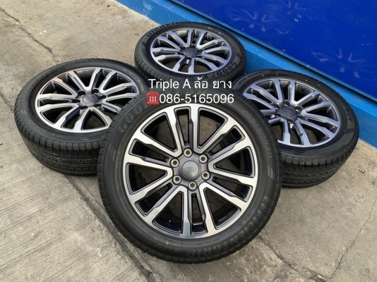 ใหม่มาก ล้อแม็กป้ายแดง Ford Everest ขอบ 20 รุ่นใหม่ล่าสุด พร้อมยางใหม่ป้ายแดง 265-50-20 GoodYear ปี 19 สวยกริ๊บๆ
