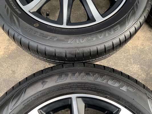 ล้อแม็ก Toyota Vios TRD ขอบ 15 พร้อมยางสภาพน้องๆป้ายแดง 185-60-15 Dunlop ปลายปี 18