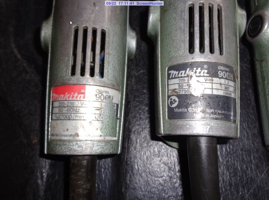 ขายเครื่องเจียรก้านยาว 1/4&quot;(6mm.) MAKITA 906H มี4ตัวขายตัวละ2300พร้อมส่ง