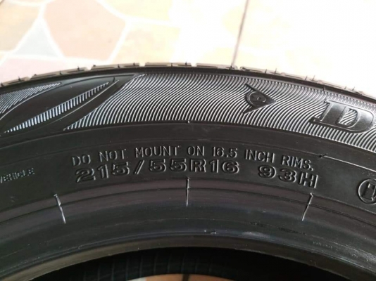ยาง\% คัดสภาพ Dunlop Enasave EC300  215/55R16 ผลิตปี 18 มีรับประกันให้ทุกเส้น ขายถูกๆ 4 เส้น 3800.-NET /ใส่ถ่วงฟรี รับบัตร ส่งทั่วไทย