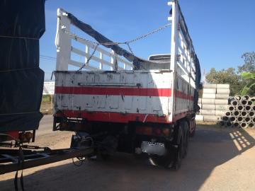 ขายรถบรรทุกพ่วง (22 ล้อ) ISUZU max load กระบะเหล็กไม่ดั๊มพ์ ลูก 3 คานแท้ จดปี 50 รถบ้านแท้ ทะเบียนพร้อม