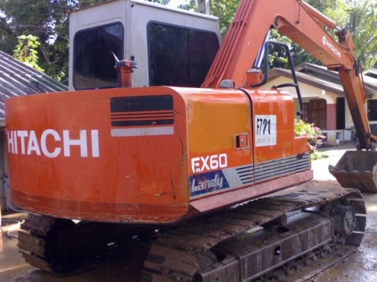 รถแบคโฮ ฮิตาชิ EX 60   สนใจติดต่อ 081 - 6079515