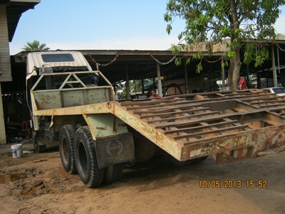 ขายรถบรรทุกสิบล้อท้ายลาด มิซูบิชิFN517M-TB เครื่อง 6D 16 แน่นมากๆๆ 195 แรงม้า