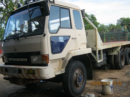 ขายรถบรรทุกสิบล้อท้ายลาด มิซูบิชิFN517M-TB เครื่อง 6D 16 แน่นมากๆๆ 195 แรงม้า