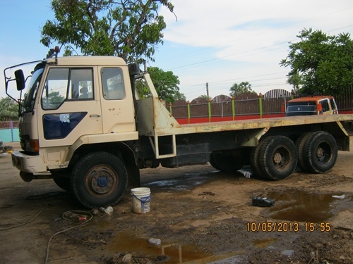 ขายรถบรรทุกสิบล้อท้ายลาด มิซูบิชิFN517M-TB เครื่อง 6D 16 แน่นมากๆๆ 195 แรงม้า