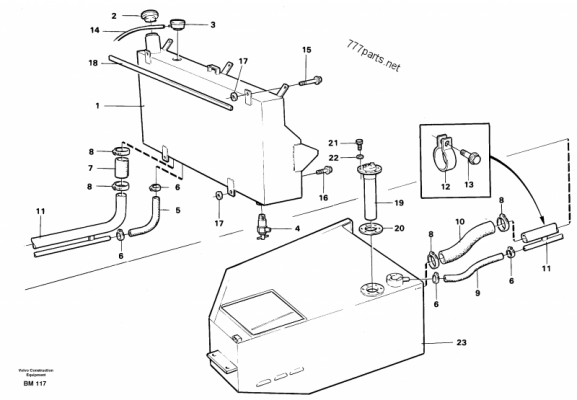 Spare part VOE 4940398 Cap (Volvo)