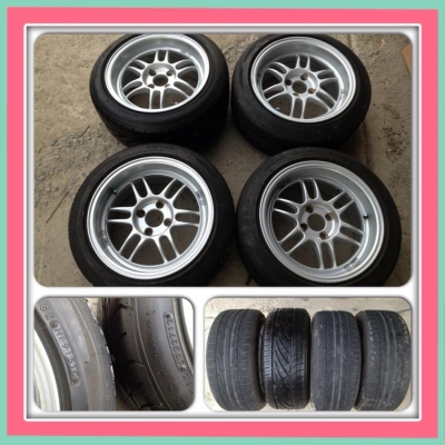 ขายแม็กมือ2 RPF1 (CG)ขอบ15 กว้าง8 ออฟ 25 4รู100+ ยางปี10 ราคา12,500 บาทถูก