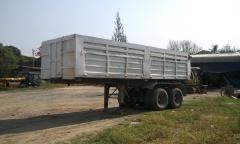 ลูกพ่วงดั้มเซมิ ยาว7เมตร2คาน(ส.สุชัย) ยาง70\%