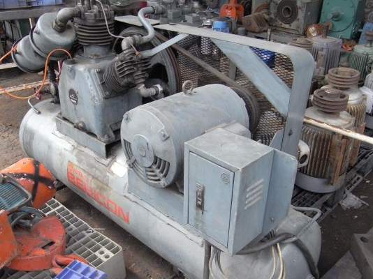 ขายปั้มลม Hitachi 20 HP. สภาพสวยเก่าญี่ปุ่น แปลงไฟแล้ว 380 V พร้อมใช้งาน