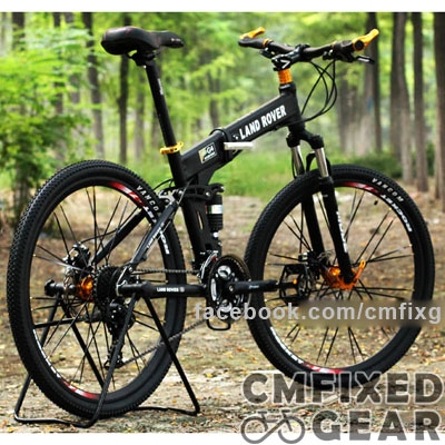 ขายจักรยานเสือภูเขาพับได้ LAND ROVER MTB 24speed ราคาถูกมาก