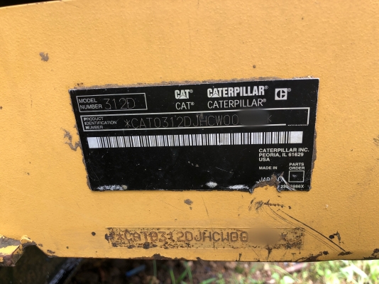 ขายรถแบคโฮ CAT312DJHCW ผลิตใน JAPAN จอดนาน สนใจโทร 081-970-1072