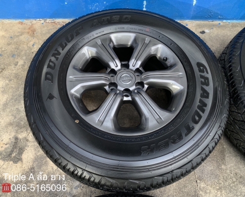 ล้อแม็ก 6รู114 Nissan Navara NP300 ขอบ 16 สีเทากัน พร้อมยางใหม่ป้ายแดง 255-70-16 Dunlop ปี 19 สวยกริ๊บ ล้อแม็ก 6รู114 Nissan Navara NP300 ขอบ 16 สีเทากัน พร้อมยางใหม่ป้ายแดง 255-70-16 Dunlop ปี 19 สวยกริ๊บ